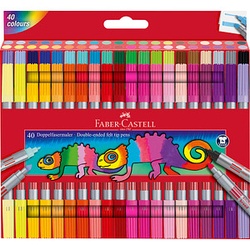 FABER-CASTELL Filzstifte farbsortiert, 40 St.