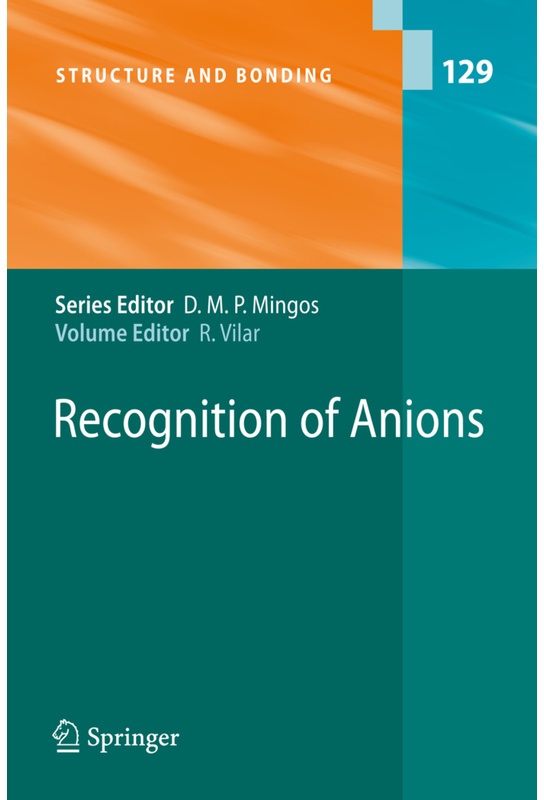 Recognition Of Anions  Kartoniert (TB)