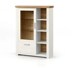 set one by Musterring Highboard York Dekor Pino-Aurelio / Eiche Artisan