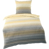 BIERBAUM Bettwäsche »small stripes«, (2 tlg.), mit Streifen, beige