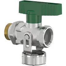 Flamco Simplex kfe Kugelhahn 1/2'' PN 16 für Trinkwasser, Füllhahn in Durchgangsform, DVGW