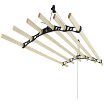 MonsterShop Deckentrockner 1,5 m schwarz