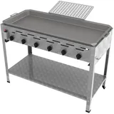 ChattenGlut Gasbräter 6-flammig 1140 x 530 x 800 cm Edelstahl inkl. Reibekuchen-Aufsatz
