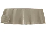 Haus und Deko Tischdecke Tischdecke Gartentischdecke oval PVC Weichschaum rutschfest Outdoor (1-tlg) beige 160 cm x 220 cm
