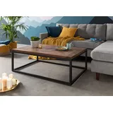 MASSIVMOEBEL24.DE Couchtisch Akazie 110x70x40 walnuss lackiert LOUNGE COLLECTION #05