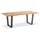 Niehoff Noah Gartentisch 160 x 95 x 76 cm Teak gebürstet/Anthrazit