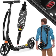 Kesser KESSER® Cityroller Scooter 205mm Räder PU Big Wheel - Pro-S Tretroller mit Doppel Federung, City-Roller, klappbar und Höhenverstellbar, Kickscooter für Erwachsene und Kinder