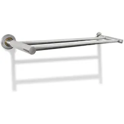 vidaXL Handtuchhalter 2 Stangen Edelstahl
