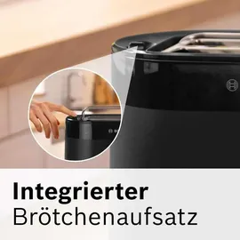 Bosch Kompakt-Toaster Schwarz