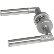 ASSA ABLOY Drückergarnitur CODE HANDLE "A", TS 35-80, mattchrom, links,