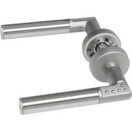 ASSA ABLOY Drückergarnitur CODE HANDLE "A", TS 35-80, mattchrom, links,