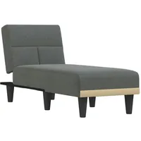 VidaXL Chaiselongue Dunkelgrau Stoff