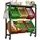 YITAHOME Getränkekistenregal 6 Kisten 40 x 30 x 100 cm Schwarz/Türkis