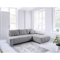 Fun Möbel Ecksofa Sofa mit Schlaffunktion VOGAR Stoff Poso