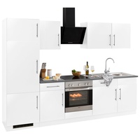 wiho Küchen Küchenzeile »Cali«, ohne E-Geräte, Breite 280 cm, weiß