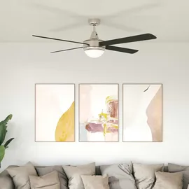 vidaXL Deckenventilator 130 cm Schwarz