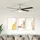 vidaXL Deckenventilator 130 cm Schwarz