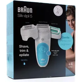 Braun Silk-épil SensoSmart 5-610 weiß/blau