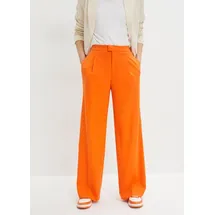bonprix Bundfaltenhose Loose Fit Orange 38