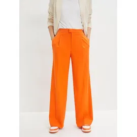 bonprix Bundfaltenhose Loose Fit Orange 38