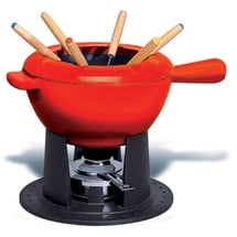 Le Creuset Käsefondue-Set 10 tlg. kirschrot