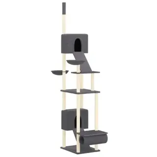 vidaXL Kratzbaum Deckenhoch Dunkelgrau 277-303 cm