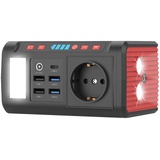 Mini-Powerstation & Solar-Generator, 88,8 Wh, 12/230V, USB, LED, 120 W