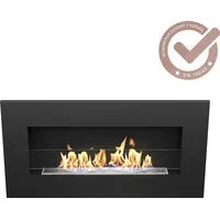 Hitze Bioethanol Kamin SWING Schwarz