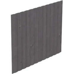 Skan Holz Seitenwand für Leimholz Carports - Deckelschalung - Größe 2 (ohne Türe), schiefergrau