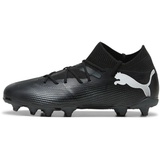 Puma Future 7 Match FG/AG Jr Soccer Shoes, Puma Black-Puma White, 32