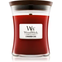 Woodwick Cinnamon Chai Duftkerze mit Holzdocht 275 g