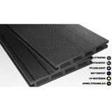 Endorphin Endorphin, Gartenbodenbelag, 10m2 Anthrazit WPC Terrassendielen Komplettset