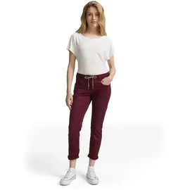 Tom Tailor Damen 1040963 Hose aus Baumwoll-Mix, Bordeaux, 44/28