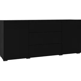 INOSIGN Buffet Glora Mit 3 Schubladen und 2 Türen, schwarz 140cm