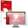 Upscreen Scratch Shield Displayschutz 24" 16:10] Monitor Schutzfolie für Standardgrößen mit Zoll Displays [519 x 325 mm,