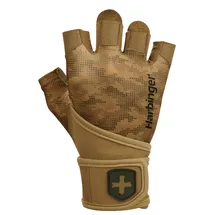 Harbinger Pro Wristwrap 2.0 Gewichtheberhandschuhe Unisex, Tan Größe Groß beige|grün L