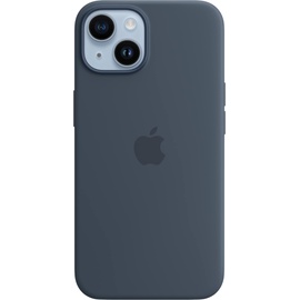 Apple iPhone 14 Silikon Case mit MagSafe Sturmblau