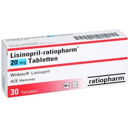 Lisinopril-ratiopharm 20 mg Tabletten 30 St