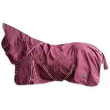 HKM Regendecke Pferd. Übergangsdecke Pferd. 155 cm weinrot EINHEITSFARBE 155