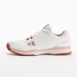 Damen Tennisschuhe - TS500 weiss, beige|rosa|weiß, 36