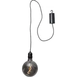 StarTrading LED Leuchtkugel Hängeleuchte Glaskugel 12,5cm für Garten Außen grau