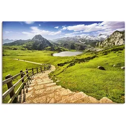 Artland Leinwandbild »Berglandschaft in Asturien«, Berge & Alpenbilder, (1 St.), auf Keilrahmen gespannt Artland Farbe Bild(er): naturfarben