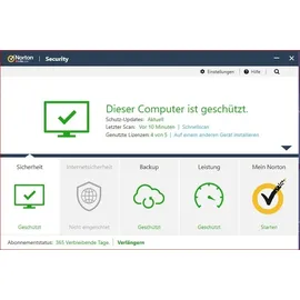 NortonLifeLock Norton 360 Premium 2026 10 Geräte 1 Jahr DE Win