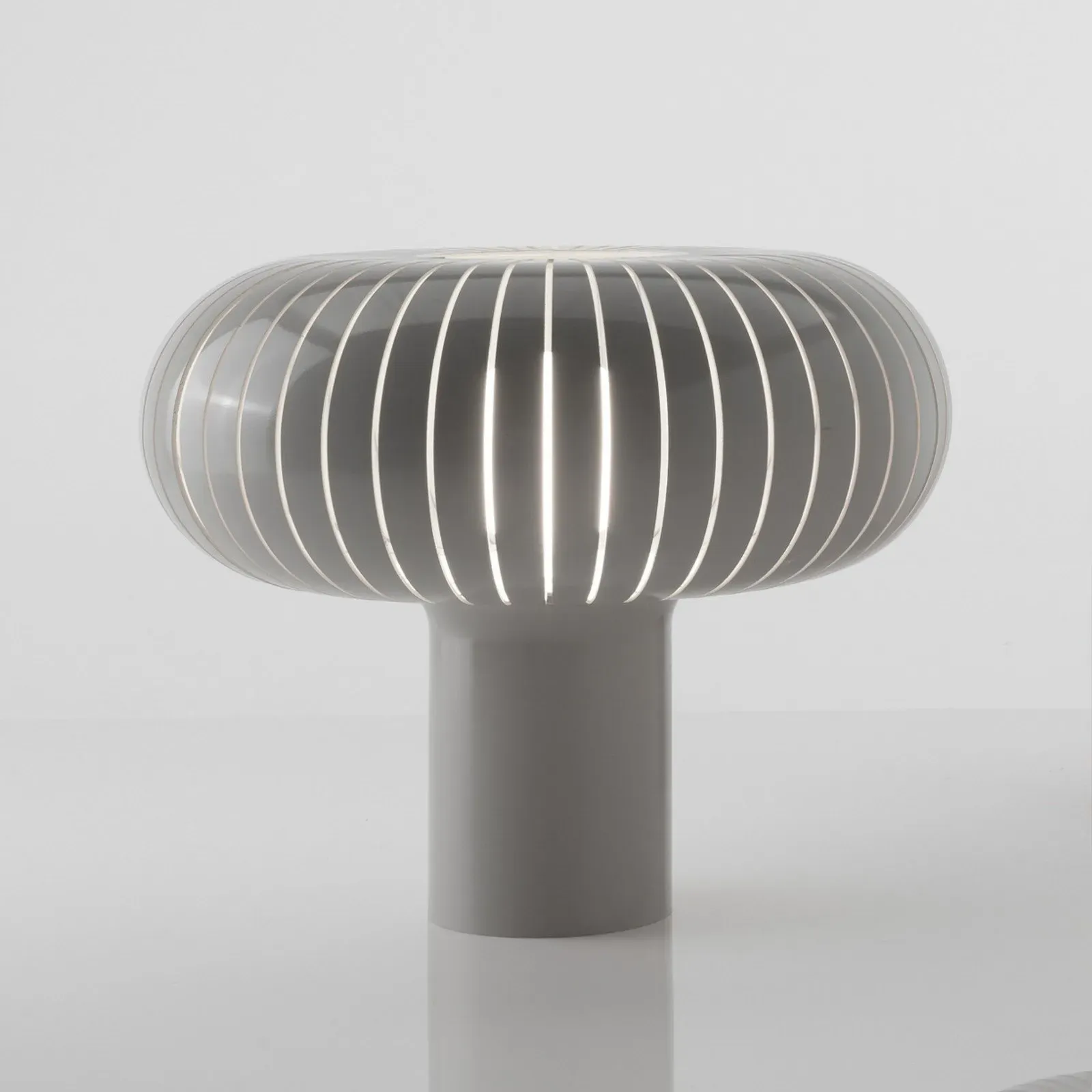 Tischleuchte Kartell, Teresa, dimmbar, Grau, für Wohnzimmer, Kunststoff, Design - 43