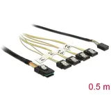 DeLock - Internes SAS-Kabel > SAS 6Gbit/s - Seitenband, Mini SAS SFF-8087