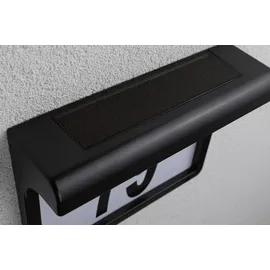 Paulmann Solar Hausnummernleuchte Dayton II Schwarz