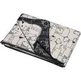 David Fussenegger Juwel Hunde allover' 140 x 200 cm, roh-weiß