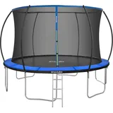 Tectake Trampolin Ø 366 cm inkl. Sicherheitsnetz Schwarz