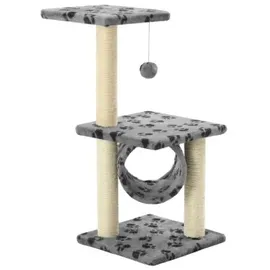 vidaXL Katzen-Kratzbaum Sisal 65 cm grau