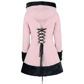 Hell Bunny Sarah Jane Coat Frauen Wintermantel rosa XXL - XXL
